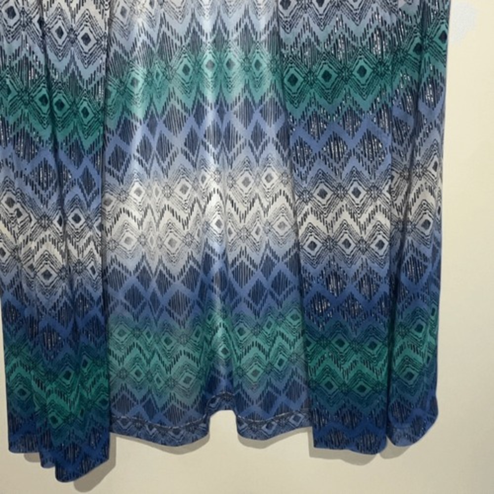 Travelers Collection by Chico's Women's Multicolor Chevron Cardigan Vest 2/Large - Picture 6 of 10